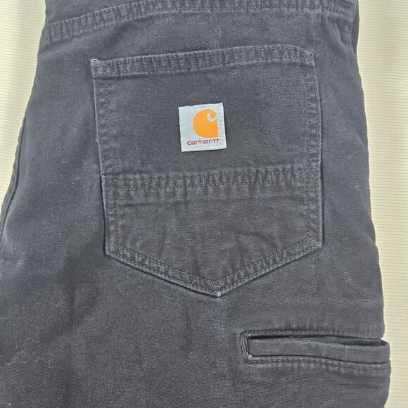 Carhartt 5 Pocket Relaxed Fit Rugged Flex Canvas Pants‎ in Black Size 38 - Picture 10 of 10